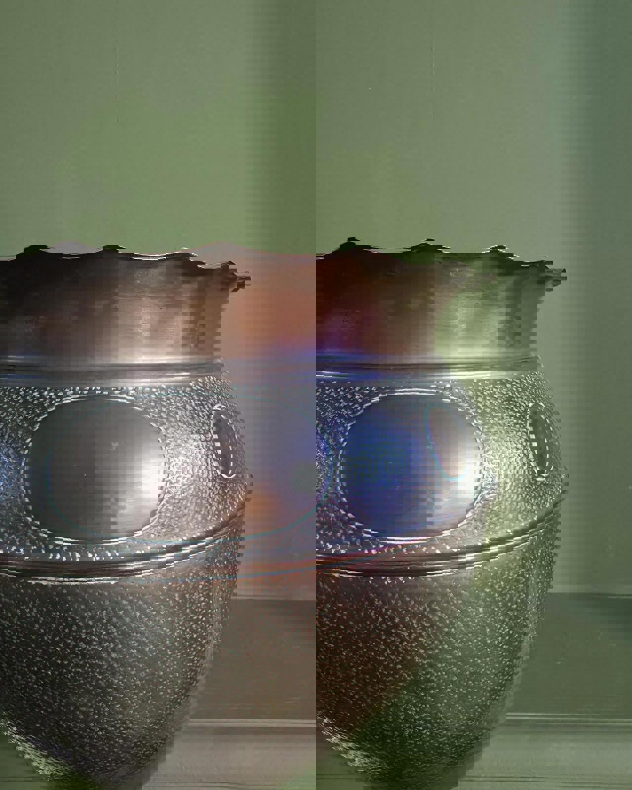 Arts & Crafts Hammered Copper Jardinière