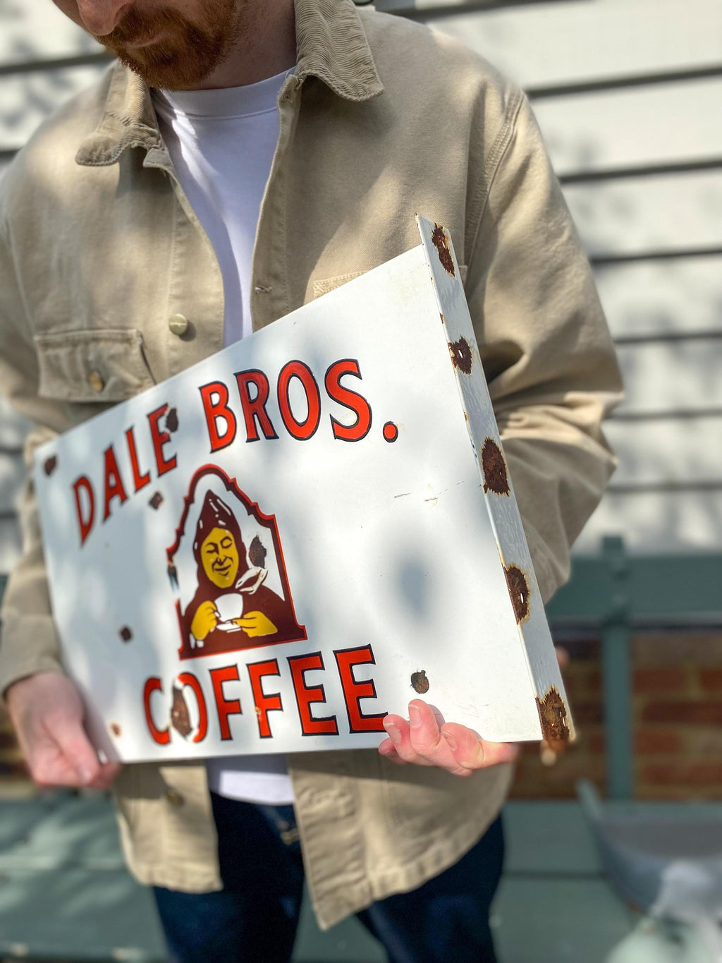 Enamel Dale Bros. Coffee Enamel Sign