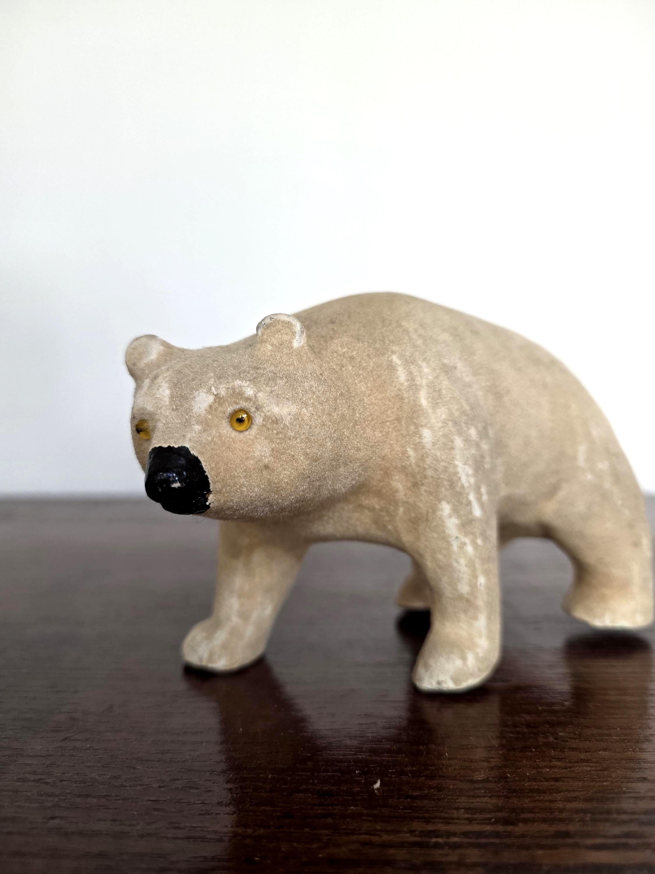 Unusual Carved Chalk Polar Bear