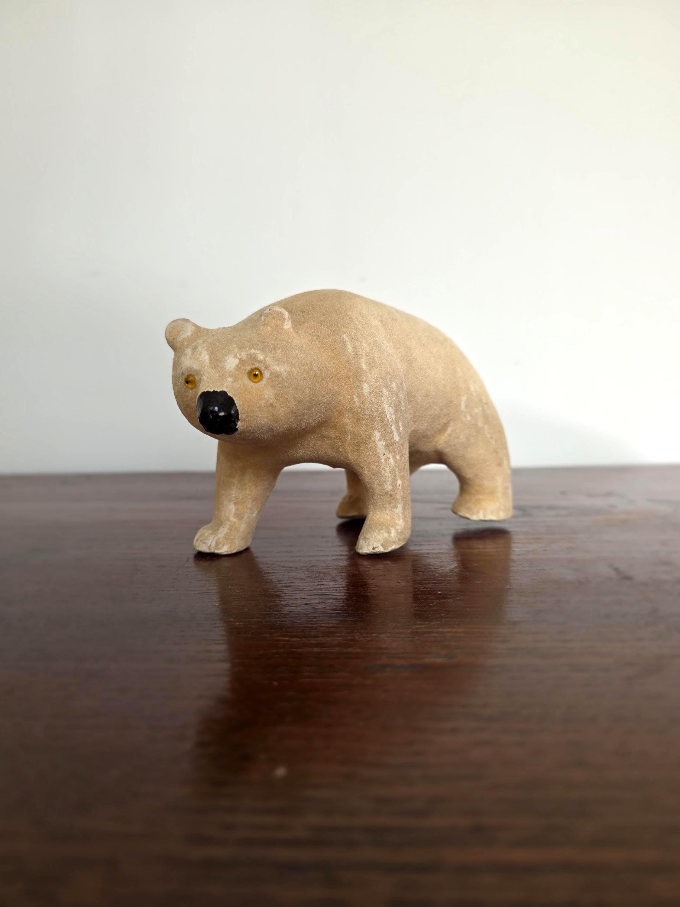Unusual Carved Chalk Polar Bear