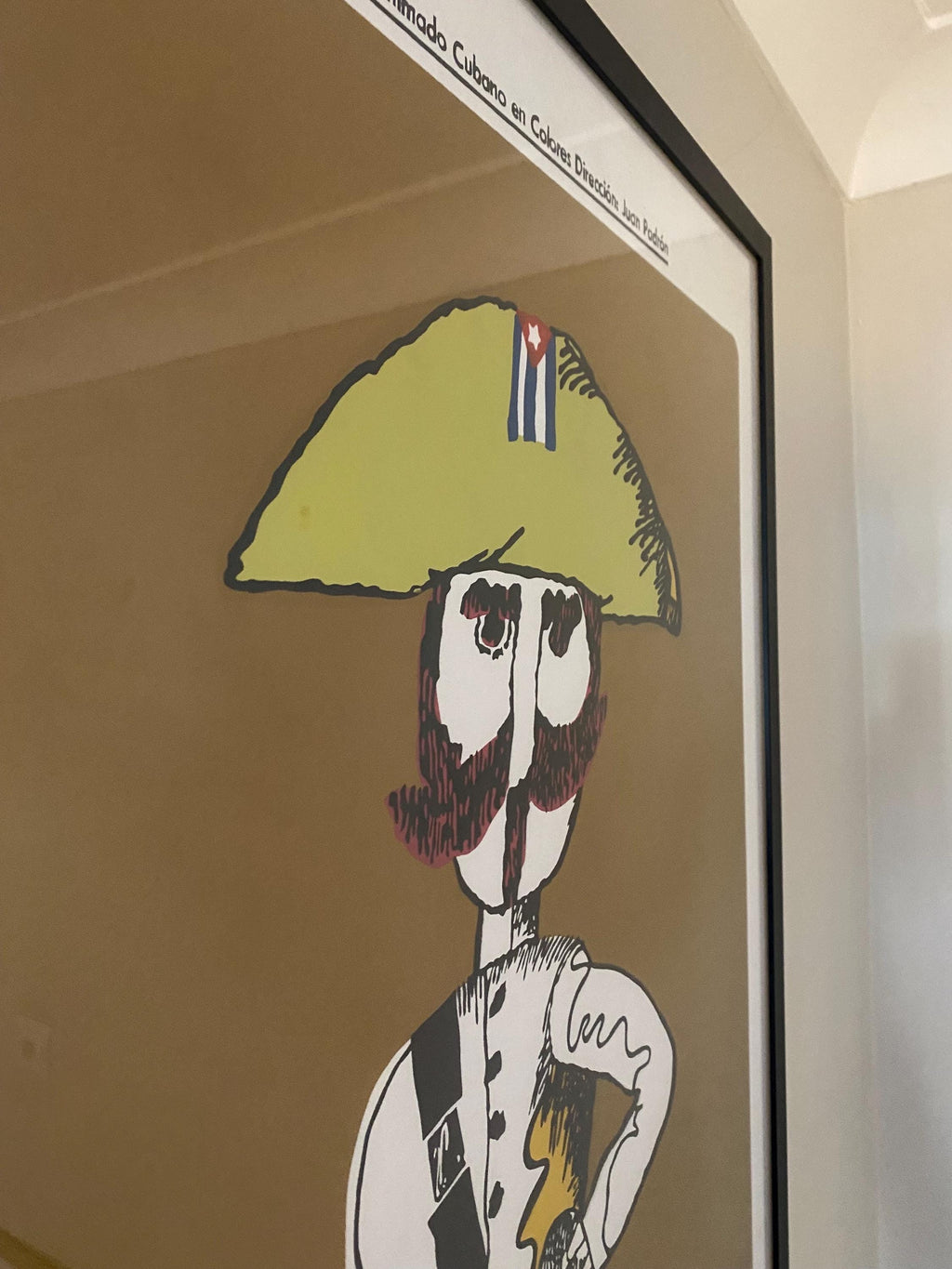 Original Elpido Valdes "The Machete" Cuba Silkscreen Poster by Bachs