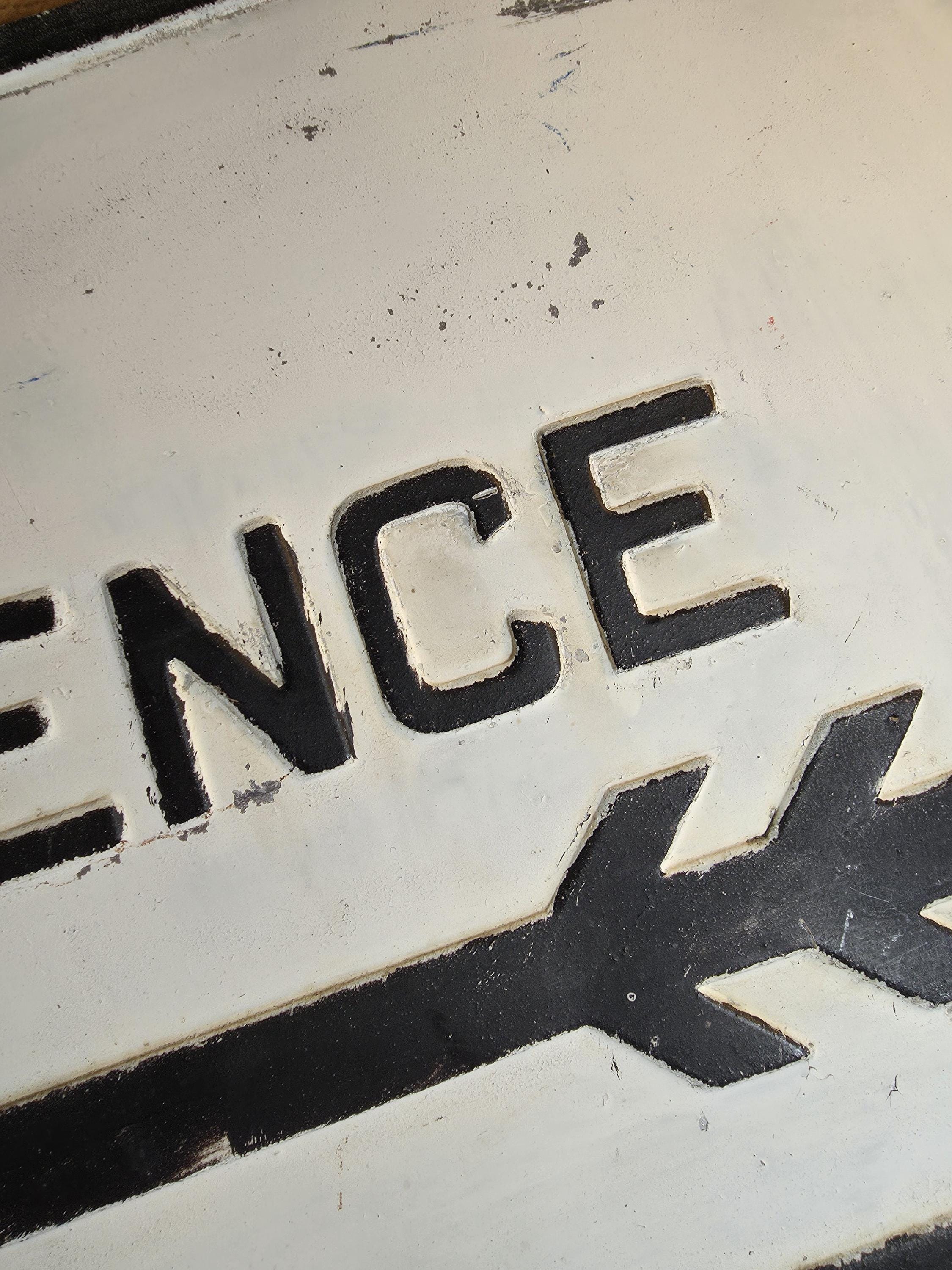 Antique Public Convenience (Lavatory) sign