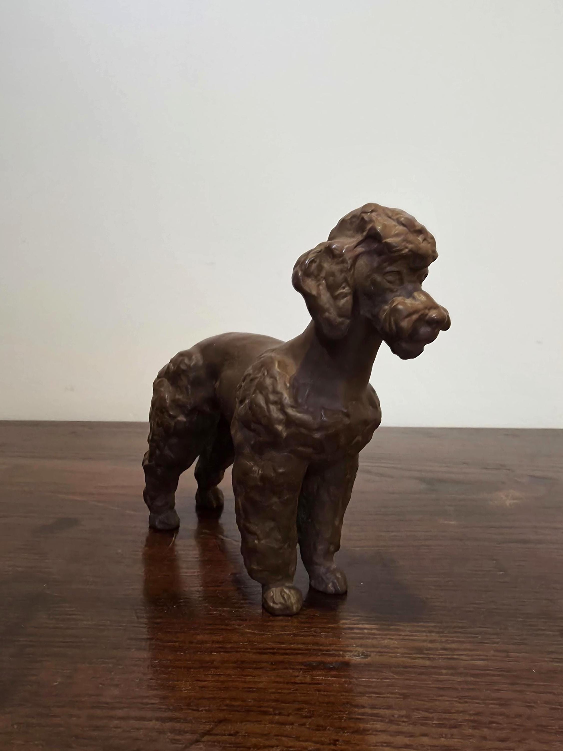 Meissen (Germany) Stoneware Poodle Figurine