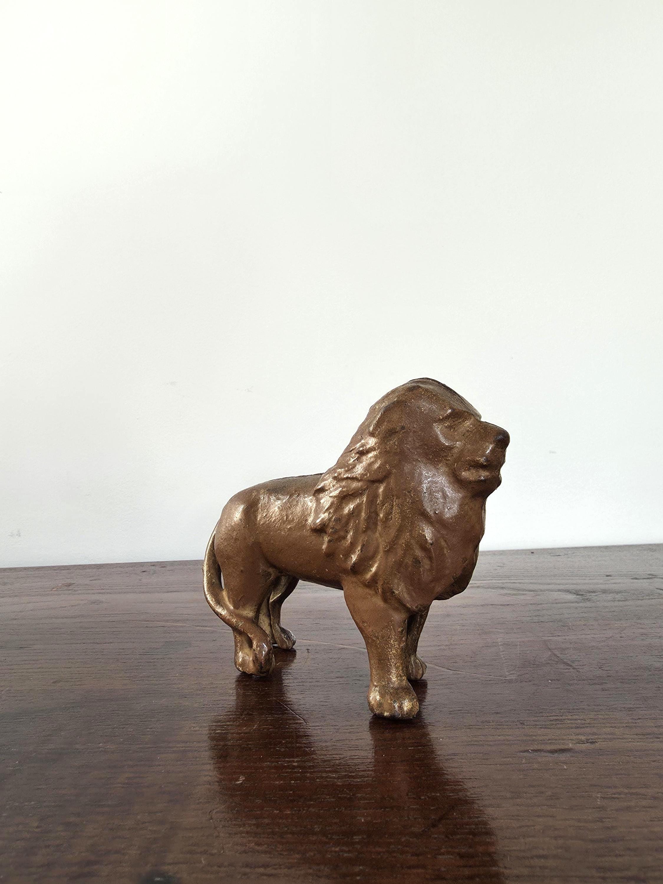 Antique A.C. Williams Cast Iron Lion Still Bank | Early 1900s