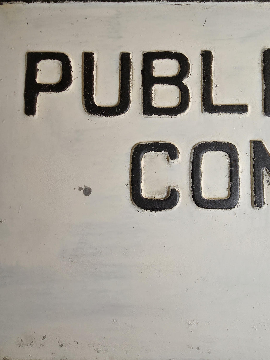 Antique Public Convenience (Lavatory) sign