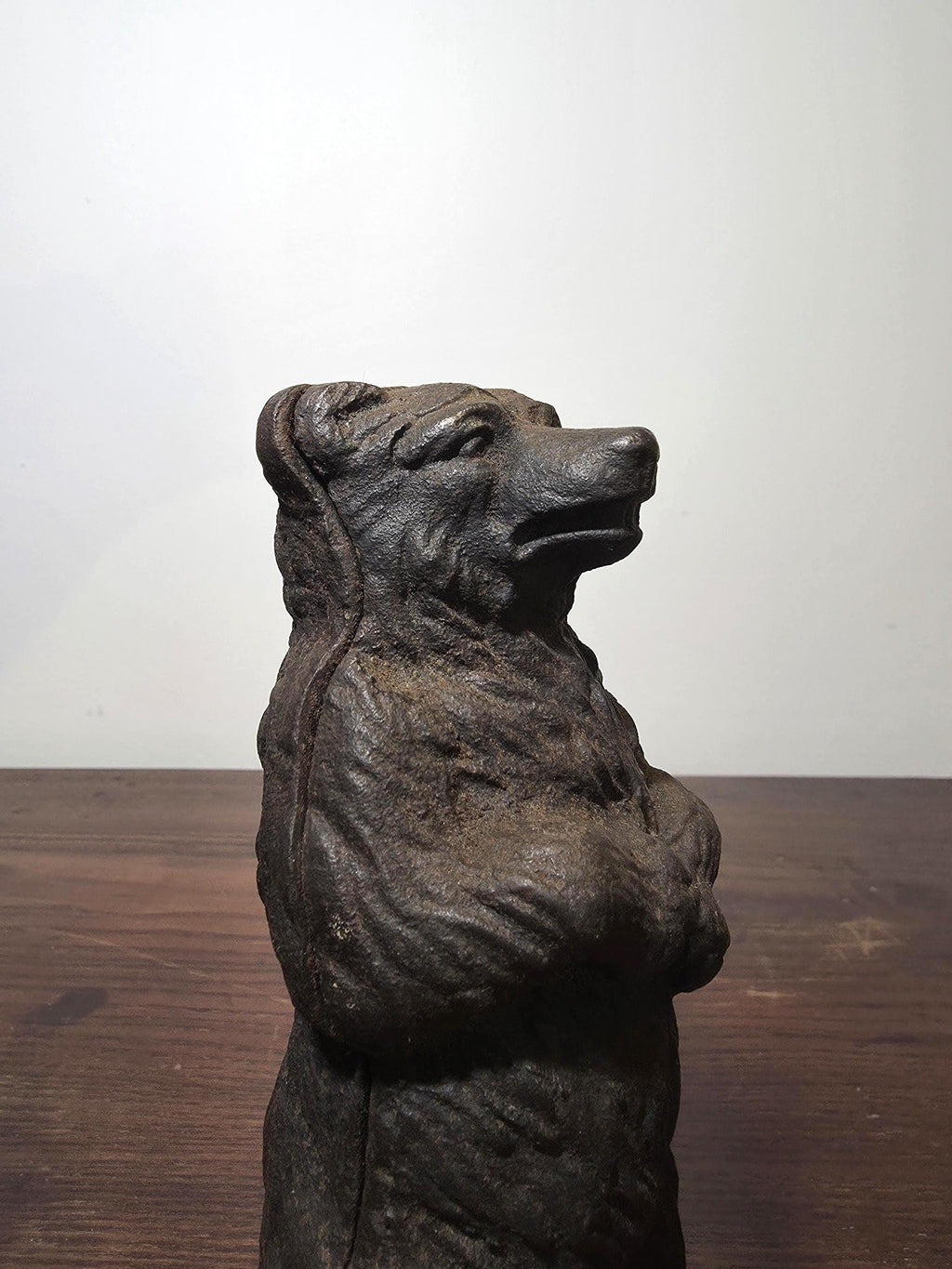 Antique Cast Iron Bear Money Box 1900