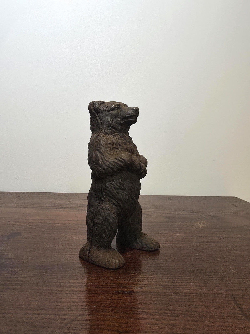 Antique Cast Iron Bear Money Box 1900