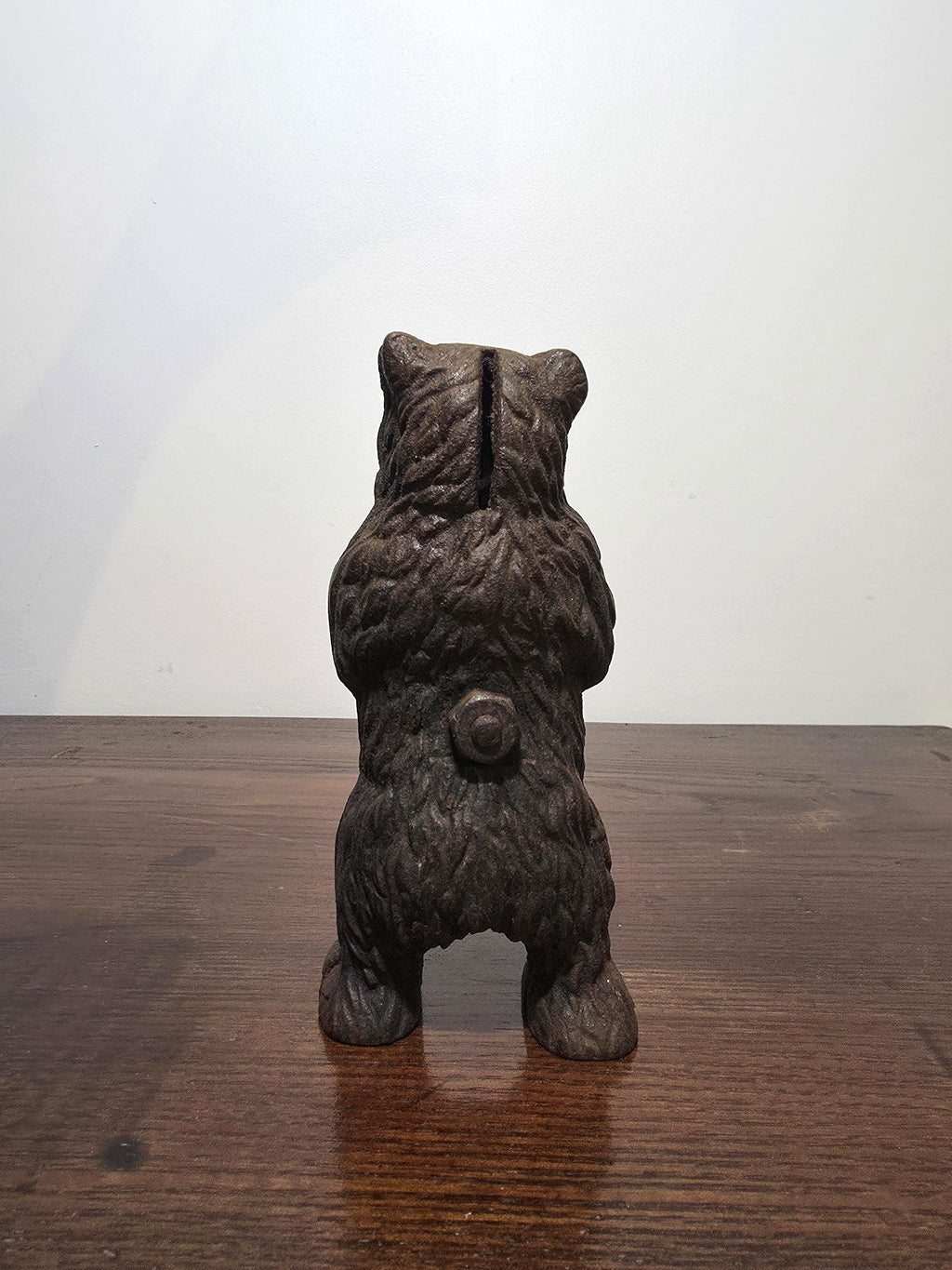 Antique Cast Iron Bear Money Box 1900