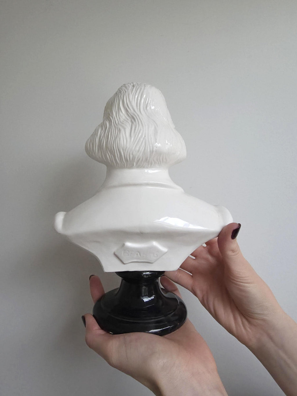 Bust of Brahms on Black Porcelain Plinth