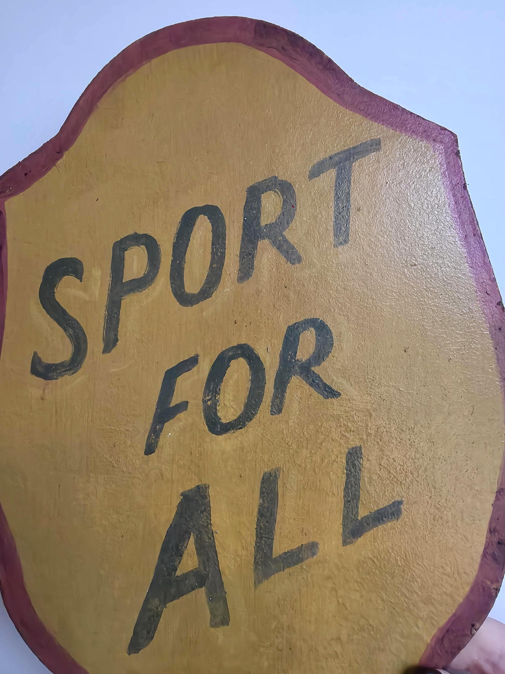 Hand-Painted Circus Fairground Ride Sign "Sport For All"